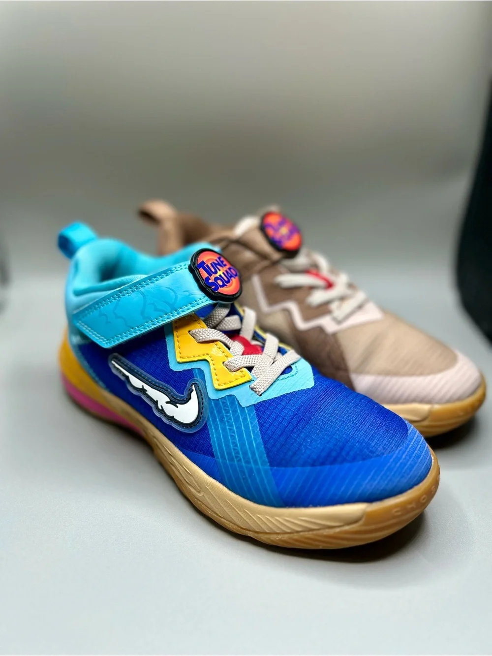 Nike LeBron 18 Low Space Jam Wile E Vs Roadrunner Tune Squad Sneakers